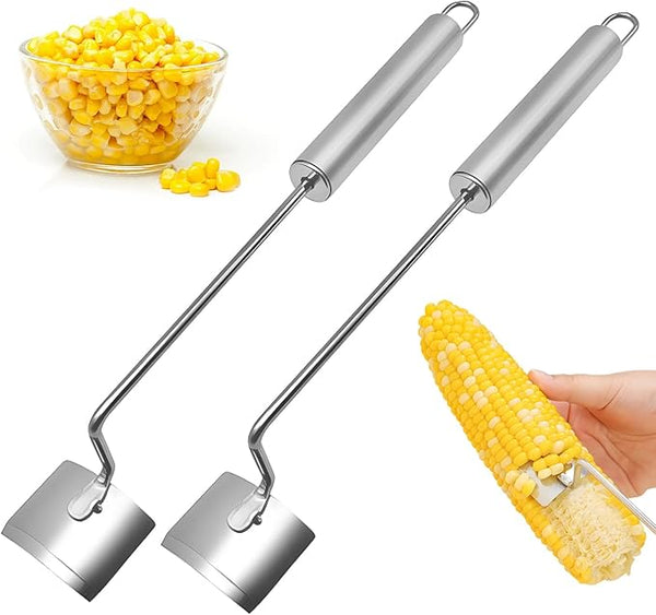 Stainless Steel Corn Cob Stripper – Easy Clean (2PCS)